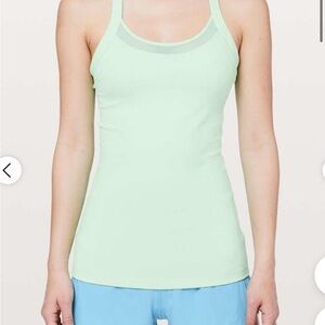 LuLuLemon Green Work out tank top size 4